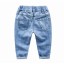 Jungenjeans mit Cartoon-Hund – Blau 1