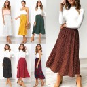 Jupe à pois pour femme avec taille haute 4