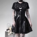 Jupe brillante pour femme avec bretelles 2