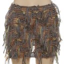 Jupe courte en tricot transparent avec franges Jupe mini sexy pour femmes Jupe fine et étroite pour la plage et les soirées Jupe estivale transparente 6