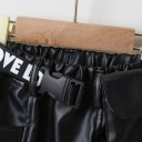 Jupe en cuir pour fille L1044 2