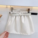 Jupe en cuir pour fille L1046 2