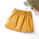 Jupe en cuir pour fille L1064 2
