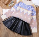 Jupe en cuir pour fille L1074 3