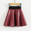 Jupe en cuir pour filles L1031 6