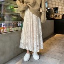 Jupe en dentelle pour femme avec taille élastique 1