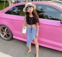 Jupe en jean pour fille L1073 2