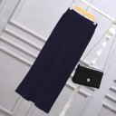 Jupe en tricot pour femme avec fente 5