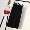 Jupe en tricot pour femme avec fente 4