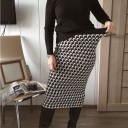 Jupe en tricot pour femmes avec motif 5