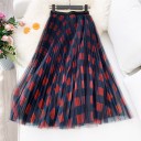 Jupe en tulle pour femme avec motif à carreaux 6