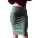 Jupe étroite pour femme avec fente à l'arrière J3107 1