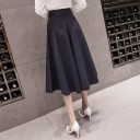Jupe femme à taille haute avec poches 3