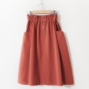 Jupe femme avec boutons et poches 10