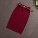 Jupe femme avec ceinture A1163 9