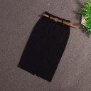 Jupe femme avec ceinture A1163 5