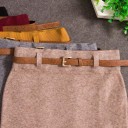 Jupe femme avec ceinture A1163 3