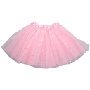 Jupe fille 2–8 ans Unicolore en dentelle avec paillettes Au-dessus du genou Acrylique Jupe de fête pour petites filles 14