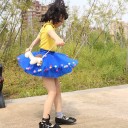 Jupe fille avec pompons L1001 2
