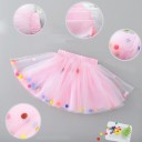 Jupe fille avec pompons L1001 4