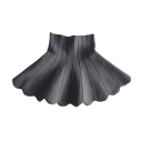 Jupe Fille Unicolore avec Ourlet Ondulé Au-dessus du Genou Acrylique Jupe Légère et Élégante pour un Usage Quotidien 1