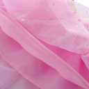 Jupe fille unie avec étoiles et paillettes en dentelle au-dessus du genou en coton élégante jupe de fête 2