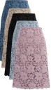 Jupe fourreau femme avec dentelle florale 1