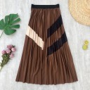 Jupe longue à rayures pour femme 7
