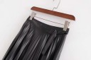 Jupe longue en simili cuir pour femmes 4