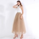 Jupe longue en tulle pour femme G18 13