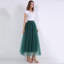 Jupe longue en tulle pour femme G18 14