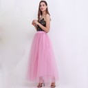 Jupe longue en tulle pour femme G18 8