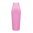 Jupe longue femme en forme de crayon avec taille haute Coupe ajustée avec zip et fente à l'arrière Tissu élastique en nylon et spandex 8