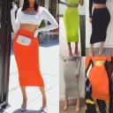 Jupe longue moulante pour femmes A1172 2