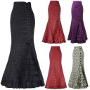 Jupe longue vintage pour femmes 1