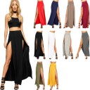 Jupe maxi femme avec de grandes fentes 1