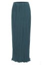 Jupe maxi plissée pour femme avec de fins plis verticaux Coupe droite et étroite jusqu'aux chevilles Taille large Ourlet ondulé Chiffon 5