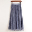 Jupe midi à pois pour femmes G139 7