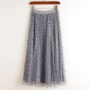 Jupe midi à pois pour femmes G139 8