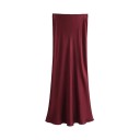 Jupe midi ajustée élégante pour femmes avec taille haute Jupe fourreau stylée pour le travail et les soirées Mode de bureau Automne Printemps 3