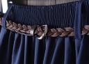 Jupe midi femme avec ceinture 1