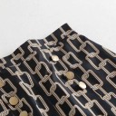 Jupe midi femme avec motif chaîne 2