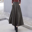 Jupe midi femme avec poches A2881 2