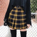 Jupe mini à carreaux pour femmes G19 1