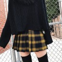 Jupe mini à carreaux pour femmes G19 2