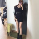 Jupe mini asymétrique noire pour femme 3