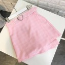 Jupe mini combinée pour femme avec ceinture 2