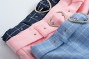 Jupe mini combinée pour femme avec ceinture 4