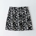 Jupe mini femme à fleurs 1