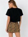 Jupe mini femme à motif animal 2